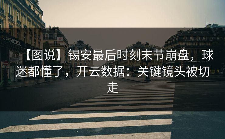 【图说】锡安最后时刻末节崩盘，球迷都懂了，开云数据：关键镜头被切走